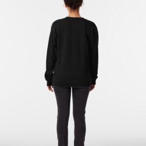 Plain Black Pullover Sweatshirt - Image 3