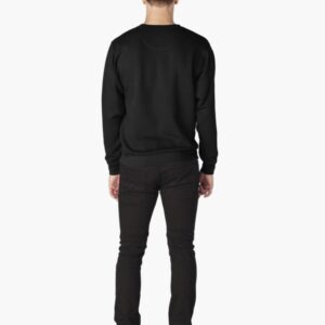 Plain Black Pullover Sweatshirt - Image 2