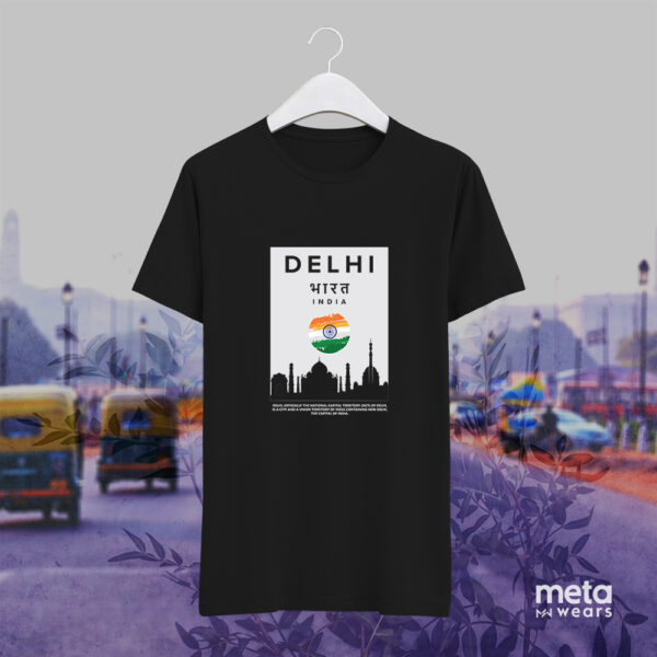 Delhi (Black Unisex Tees)