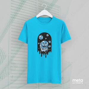 Astronaut Cat Cosmo (Blue Unisex T-Shirt)